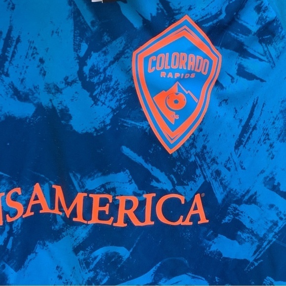 Women's Colorado Rapids adidas Blue 2021 Primeblue Replica Jersey sze M MLS J149 - Picture 3 of 8